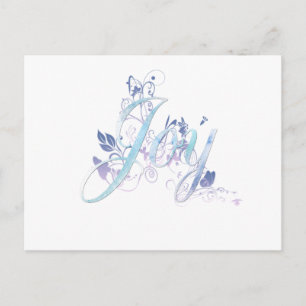 Carte Postale Lavande et Blue Joy