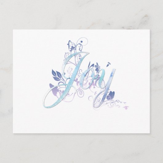 Carte Postale Lavande et Blue Joy (Devant)