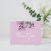 Carte Postale Lavande, Lilas, Roses, Remerciements de Mariage (Debout devant)