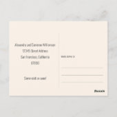 Carte Postale Lavande moderne Nous avons déménagé Faire-part mob (Dos)