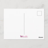 Carte Postale Lavande Tête Orange Breased Imaginaire Oiseau (Dos)