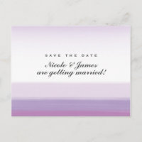 Carte postale Lavande Violet Aquarelle Save The Da