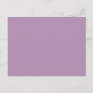 Carte Postale Lavande violet couleur solide haut de gamme