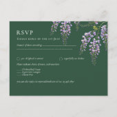 Carte Postale Lavande WISTERIA Emerald Green All-in-1 Mariage (Devant)