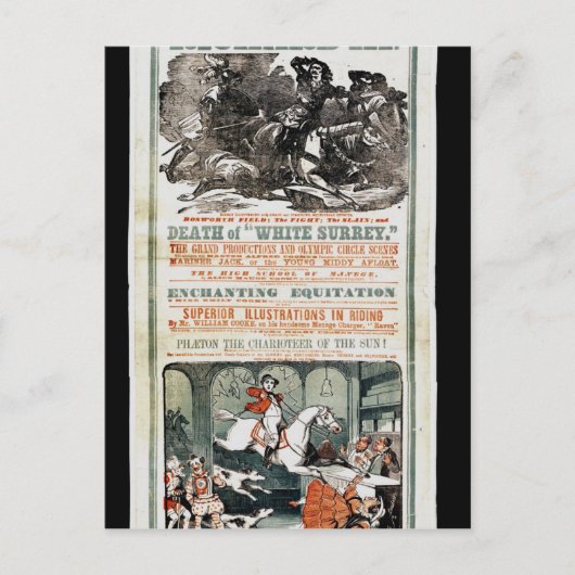 Carte Postale L'avantage d'adieu de M. William Cooke (Devant)