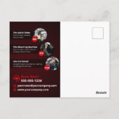 Carte Postale Lave-auto moderne Détail de l'automobile épilation (Dos)