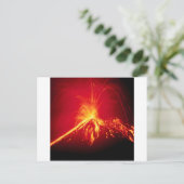 Carte Postale Lave chaude de volcan Costa Rica 1991 (Debout devant)