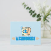 Carte Postale Lave-linge amusant (Debout devant)