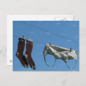 Carte Postale Lave-linge en ligne (Devant / Derrière)