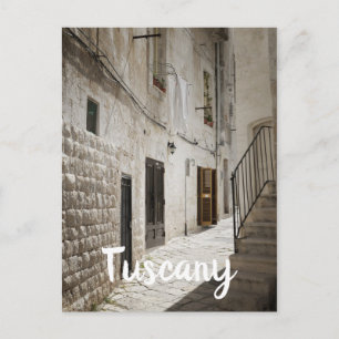 Carte Postale Lave-linge suspendue à sécher dans une ruelle en I