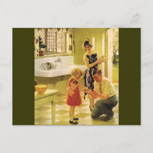 Carte Postale Lave-toi les mains