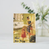 Carte Postale Lave-toi les mains (Debout devant)