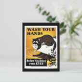 Carte Postale Lave-toi les mains (Debout devant)