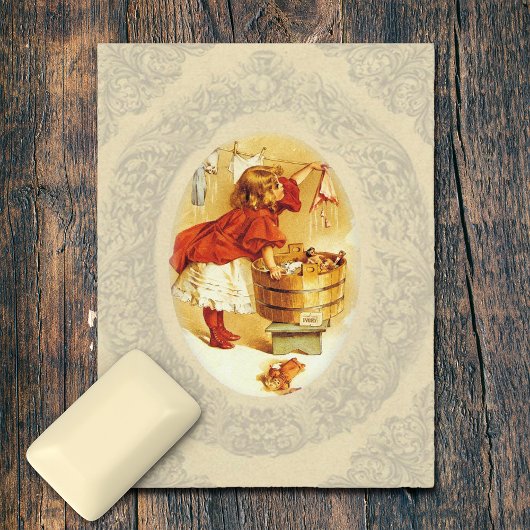 Carte Postale Lave vintage fille