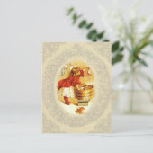 Carte Postale Lave vintage fille (Debout devant)