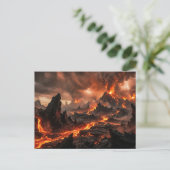 Carte Postale Lave volcanique (Debout devant)