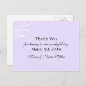 Carte postale Lavendar sans respiration (Devant / Derrière)