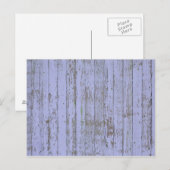 Carte postale Lavender Faux Wood Texture (Devant / Derrière)