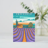 Carte Postale Lavender Field Provence France (Debout devant)