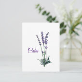 Carte Postale Lavender Flower Calm Inspiration (Debout devant)