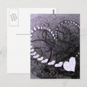 Carte Postale Lavender Heart (Devant / Derrière)