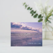 Carte postale Lavender Ocean Sunrise (Debout devant)