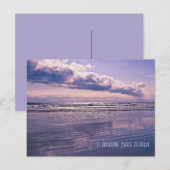 Carte postale Lavender Ocean Sunrise (Devant / Derrière)