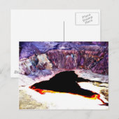 Carte Postale Lavender Pit Mine Conception abstraite (Devant / Derrière)