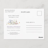 Carte Postale Lavender Spring Wildflower Meadow  Save the Date (Dos)