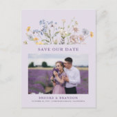 Carte Postale Lavender Spring Wildflower Meadow  Save the Date (Devant)