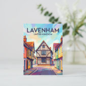 Carte Postale Lavenham Royaume-Uni (Debout devant)