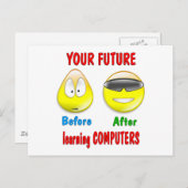 Carte Postale L'avenir des ordinateurs (Devant / Derrière)