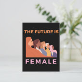 Carte Postale L'Avenir Est Féminin (Debout devant)