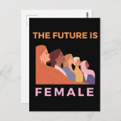 Carte Postale L'Avenir Est Féminin (Devant / Derrière)