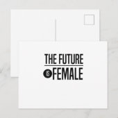 Carte Postale L'avenir est féminin (Devant / Derrière)
