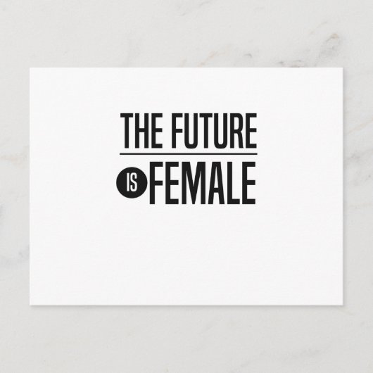 Carte Postale L'avenir est féminin (Devant)