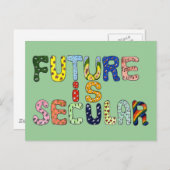 CARTE POSTALE L'AVENIR EST LAÏQUE (Devant / Derrière)