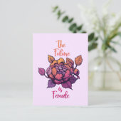 Carte Postale L'avenir est une lettre féministe féminine (Debout devant)