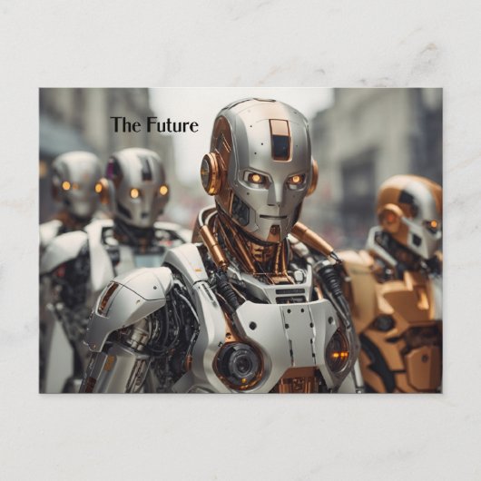 Carte Postale L'Avenir, Les Robots En Roaming, (Devant)