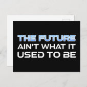 Carte Postale L'avenir n'est pas ce qu'il était (Devant / Derrière)