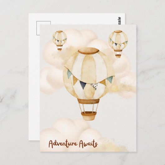 Carte Postale L'aventure attend une affiche neutre (Devant / Derrière)