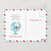 Carte Postale L'aventure du Sweet Sixteen attend la jeune fille  (Dos)