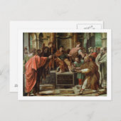 Carte Postale L'Aveugle d'Elymas (dessin pour la Sixtine Ch (Devant / Derrière)