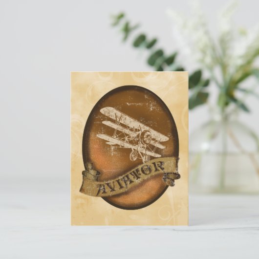 Carte Postale L'aviateur (Debout devant)