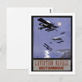 Carte Postale L'Aviation Navale Britannique (Devant / Derrière)