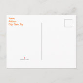 Carte Postale L'avion atterrit à mon invitation de fête bleue an (Dos)