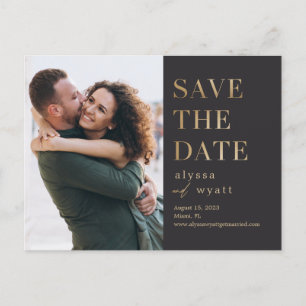Carte Postale Lavish Llow EDITABLE COULEUR Enregistrer la date