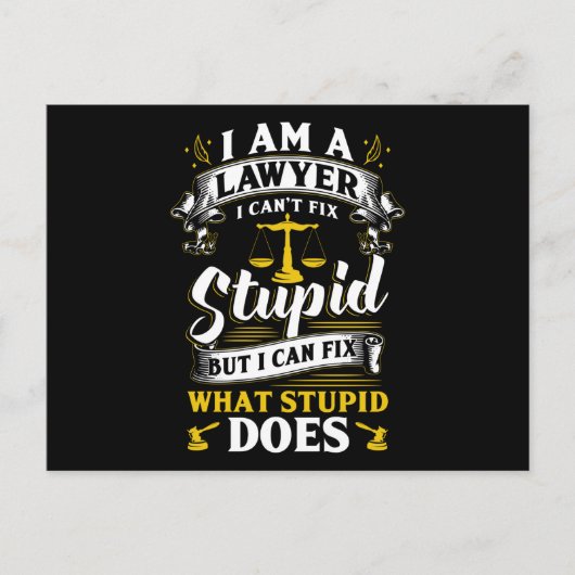 Carte Postale L'avocat dit (Devant)