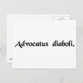 Carte Postale L'avocat du diable (Devant / Derrière)