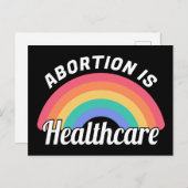 Carte Postale L'avortement est un soin de santé (Devant / Derrière)